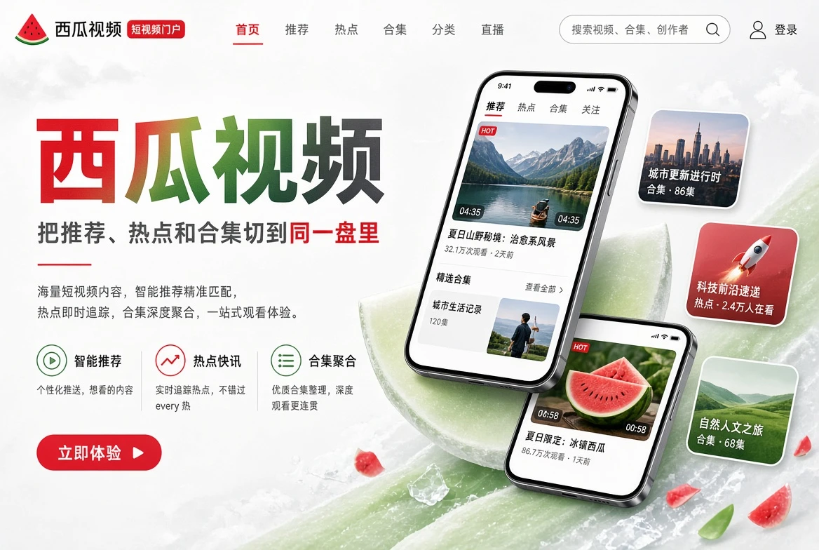 西瓜视频首页内容封面